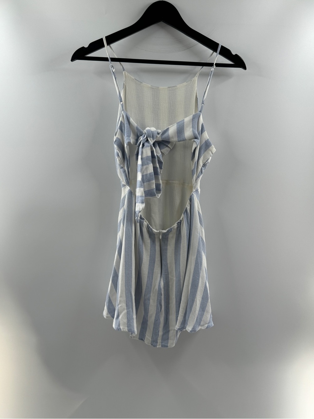 Lulus Blue & White Striped Open Back Mini Dress – Women's XS - Picture 6 of 8